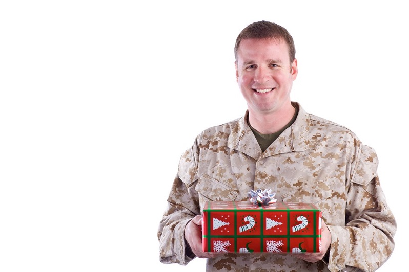 Christmas present for troops abroad