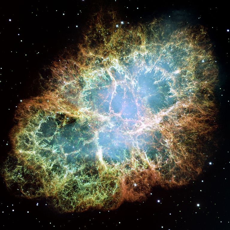 Supernovas is an extinction level event which could end the world in a blink of an eye. This is a colour composite image taken by NASA's Hubble Space Telescope of a supernova remnant in the Crab Nebula. The explosion was observed and recorded by Chinese and Japanese astronomers in 1054. Image courtesy of the European Southern Observatory.